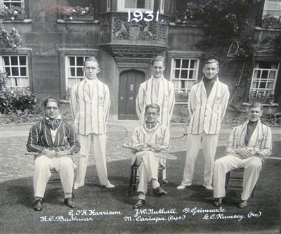 cc01202 1931 tennis.jpg; cc01202; 1931 Tennis team; Photograph